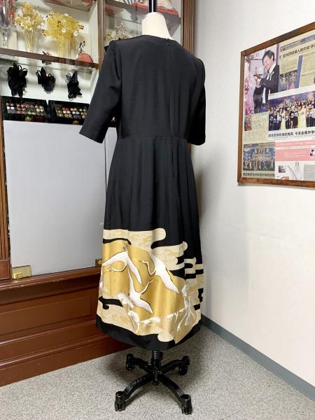 Japanese Tomesode Dress One piece [Crane]9