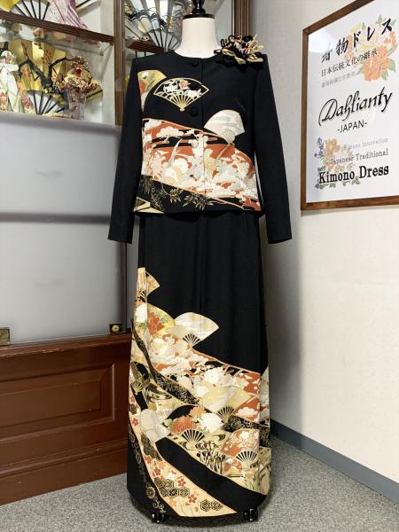 Japanese Tomesode Dress Two piece [Floral]1