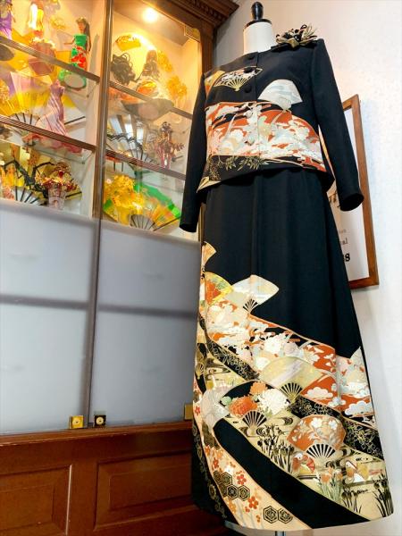 Japanese Tomesode Dress Two piece [Floral]3