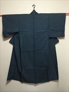 No.06012Komon Navy blue [Floret] Silk<br>Used Kimono
