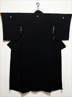 No.08002Plain Black [Plain] Silk<br>Used Kimono