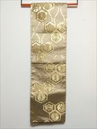 No.09028Belt Gold [Pattern] Silk<br>Used Obi