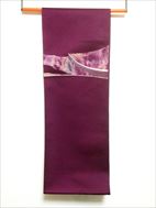 No.09034Belt Purple [Pattern] Cotton<br>Used Obi