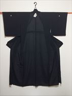 No.10001Lu Black [Plain] Silk<br>Used Kimono