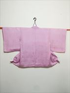 No.10014Haori Pink [Flower] Silk<br>Used Kimono