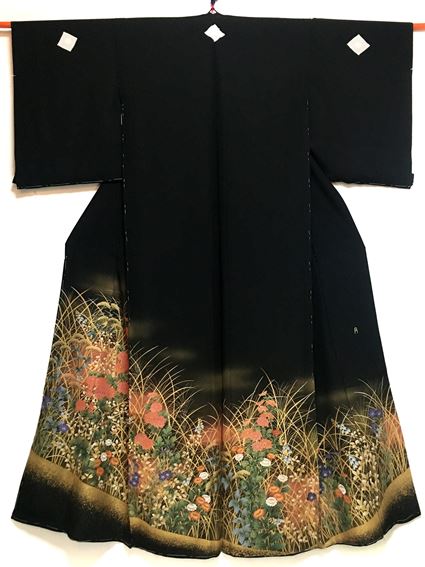 No.04069Tomesode Gold [Flower] Silk Unused temporary tailoring<br>Unused temporary tailoring