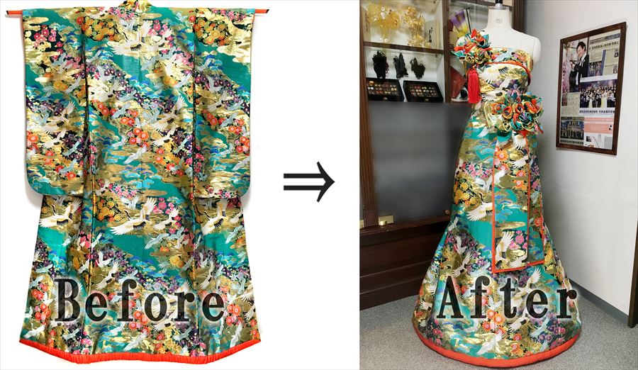Japanese Kimono Dress two shot