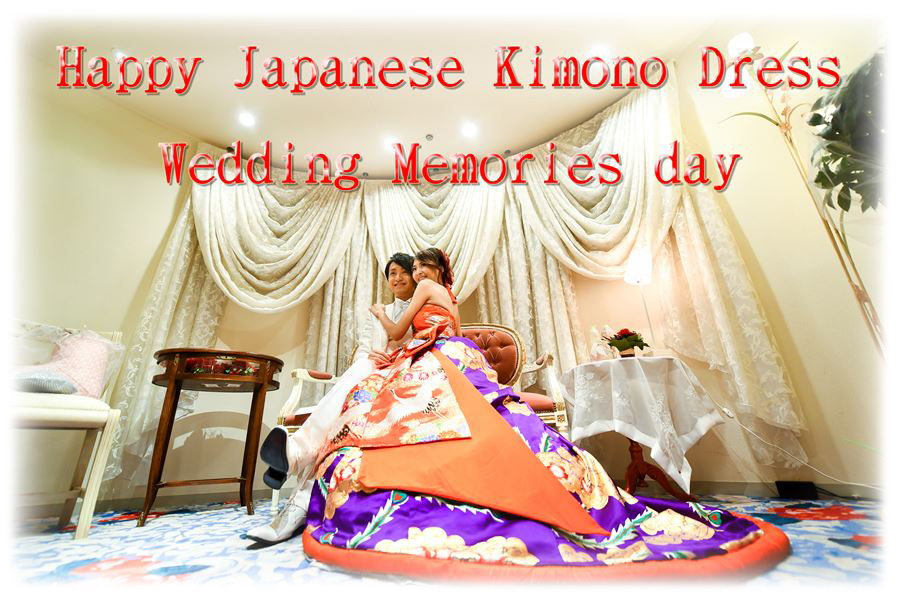 Happy Japanese Kimono Dress Wedding Memories day